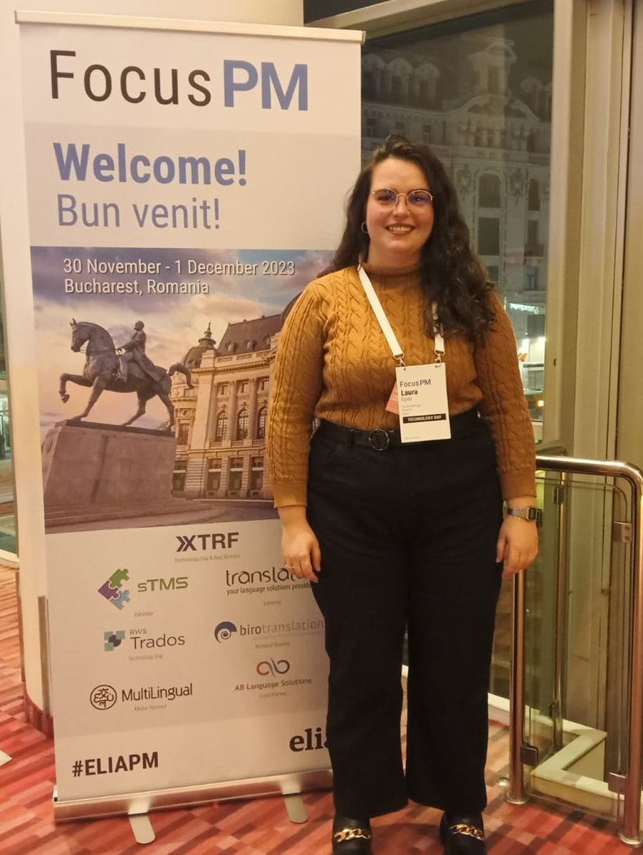 Our Project Manager Laura is attending #ELIAND in cold Bucharest. Say Hola to her! #learning #sharing #translation <a href="/EliaOrg/">ELIA - European Language Industry Association</a> #EliaPM