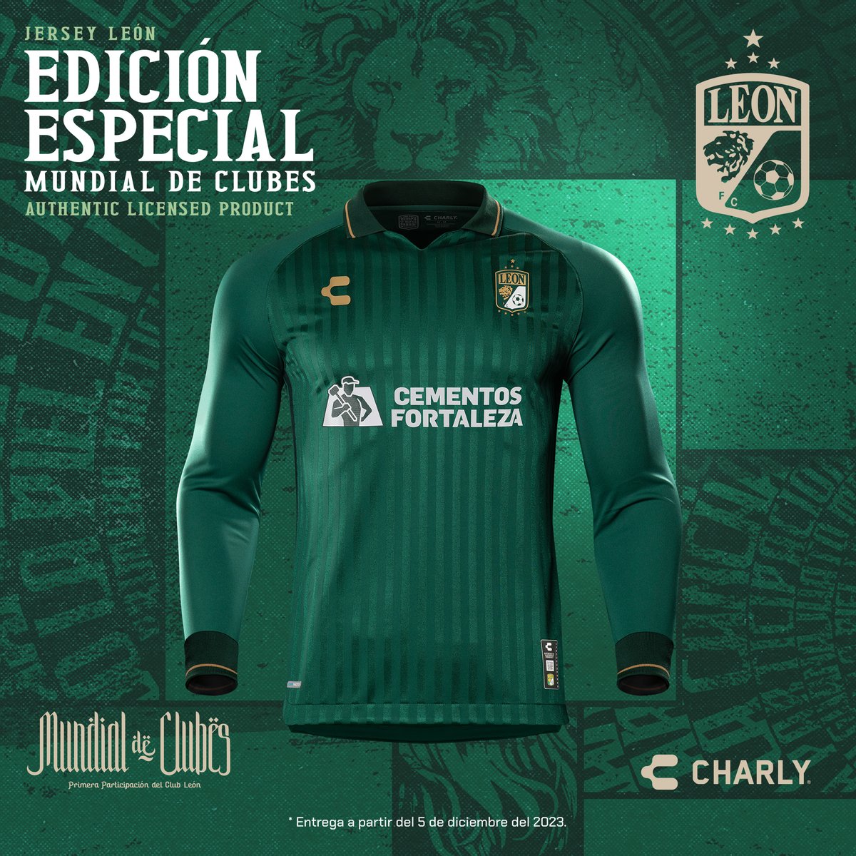 clubleonfc's tweet photo. Nuestra camiseta oficial @CharlyMxOfi #FIFAWCC es una joya esmeralda que brillará en Arabia Saudita 🇸🇦.

Preventa en  @CharlyFutbol 👉 https://t.co/osrf1Iigyq ​y nuestra tienda oficial "La Guarida del León". https://t.co/KUNXJPmD4W