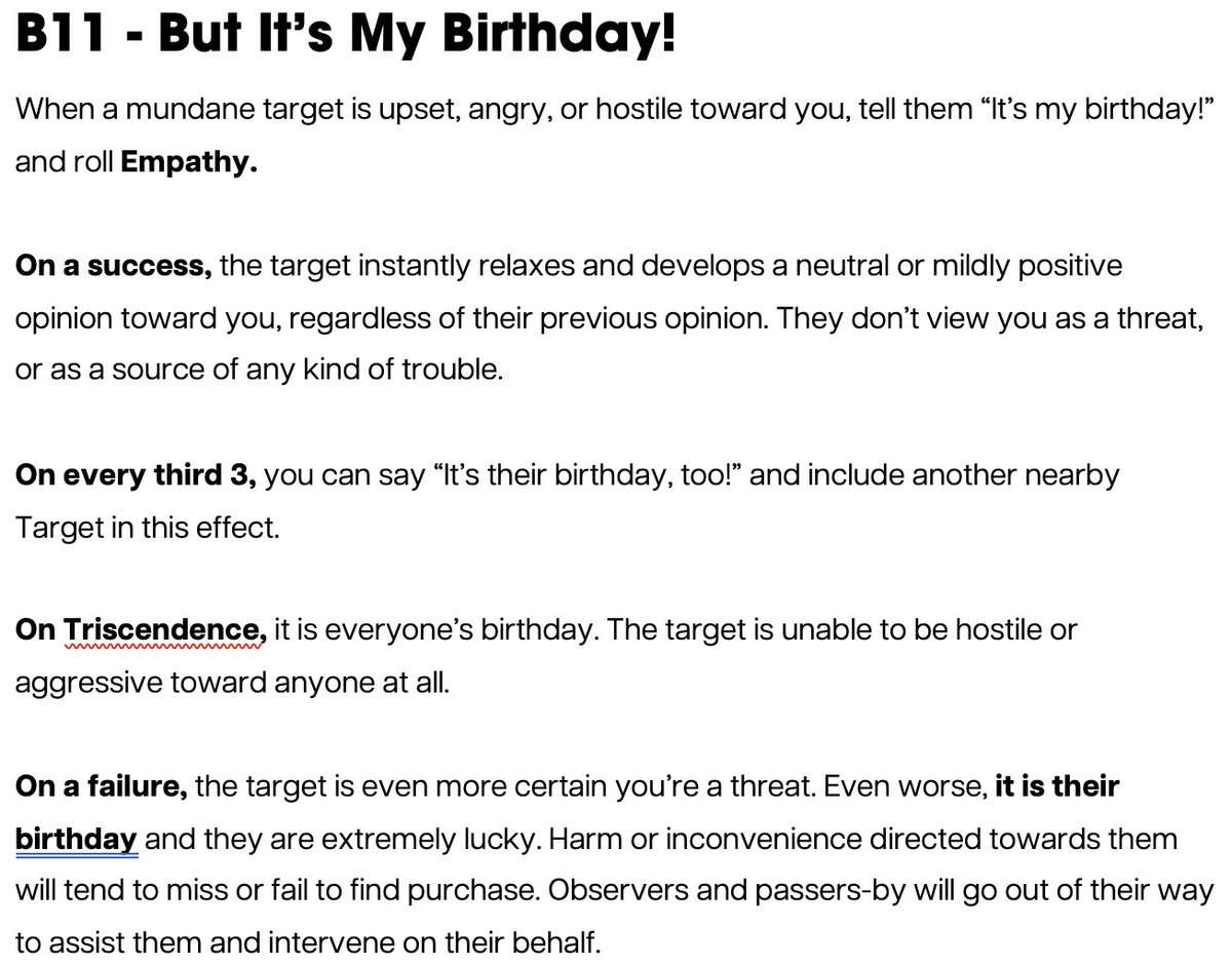 Triangle Agency is one year old today! We first published the Delta Test on this day last year, and now backers are testing the full rules! (Update pushed this morning, by the way.)

Happy birthday to Triangle Agency!!! Here's an actual ability from the game to celebrate.