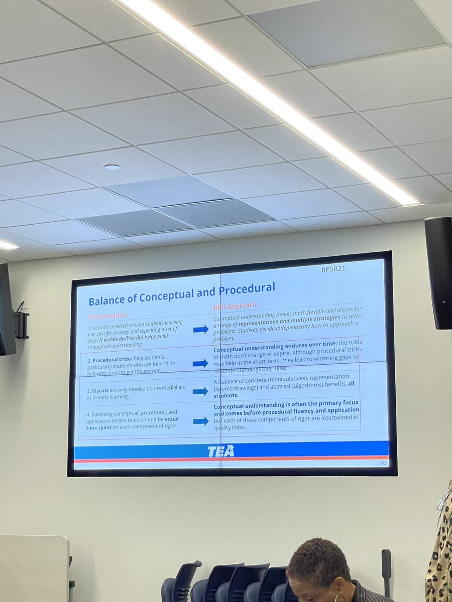 roxy_glass's tweet photo. We must build conceptual understanding. Students must learn to represent, discuss and make connections to understand the 'why''. There are no shortcuts to true mathematical understanding. @Region10ESC #cpamodel https://t.co/Vnw95f2Wkf