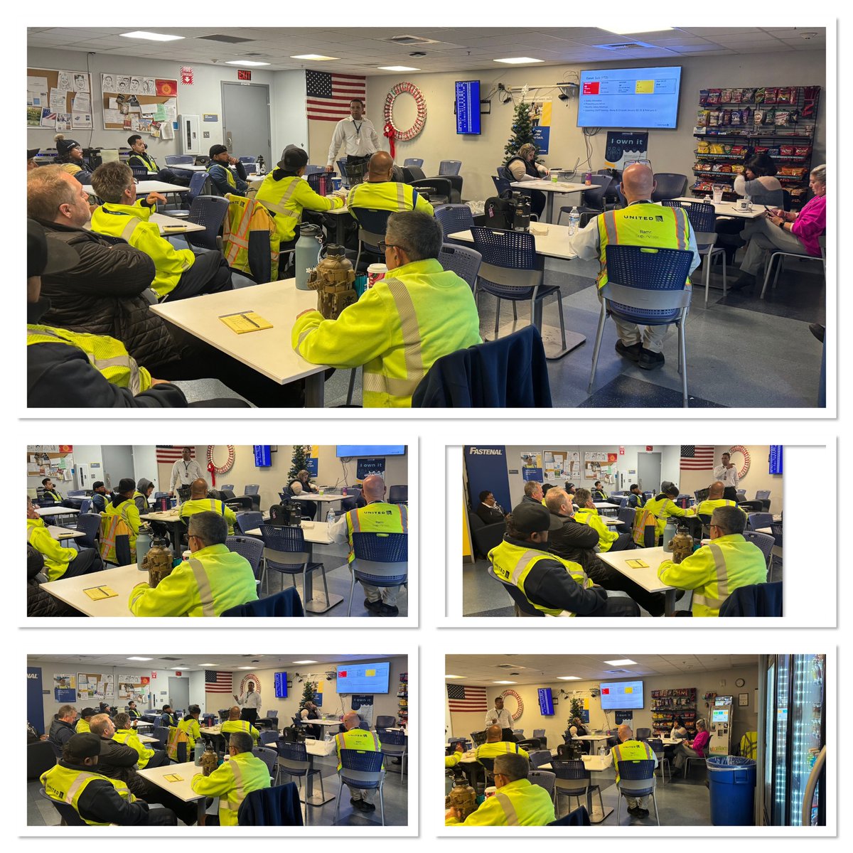 Team LAS monthly Station Town Hall meeting! Thank you to our Director & General Manager, James Trudeau for giving team LAS our station update. And thank you to all that attended the meeting, including those attending in Teams.@united @jamsri97_ @GBieloszabski @jacquikey