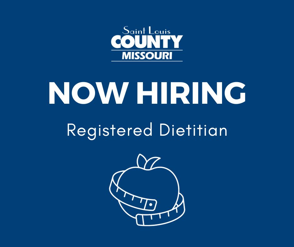 We are hiring! DPH is looking to hire a Registered Dietitian who will be assigned to work at the John C. Murphy Health Center in Berkeley or South County Health Center in Sunset Hills. Apply here: ow.ly/K1XN50QbCQB