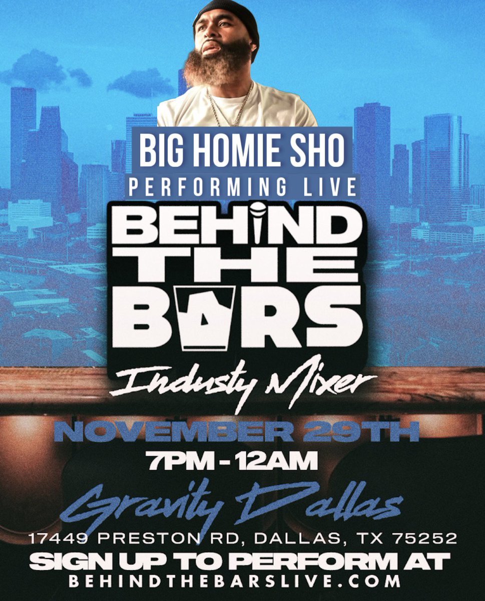Dallas, TX: Tonight Big Homie Sho live on stage at the #behindthebars industry mixer with <a href="/HalfpintFilmz/">#WouldYaLookAtThis</a> 

#BigHomieSho #NahFR
