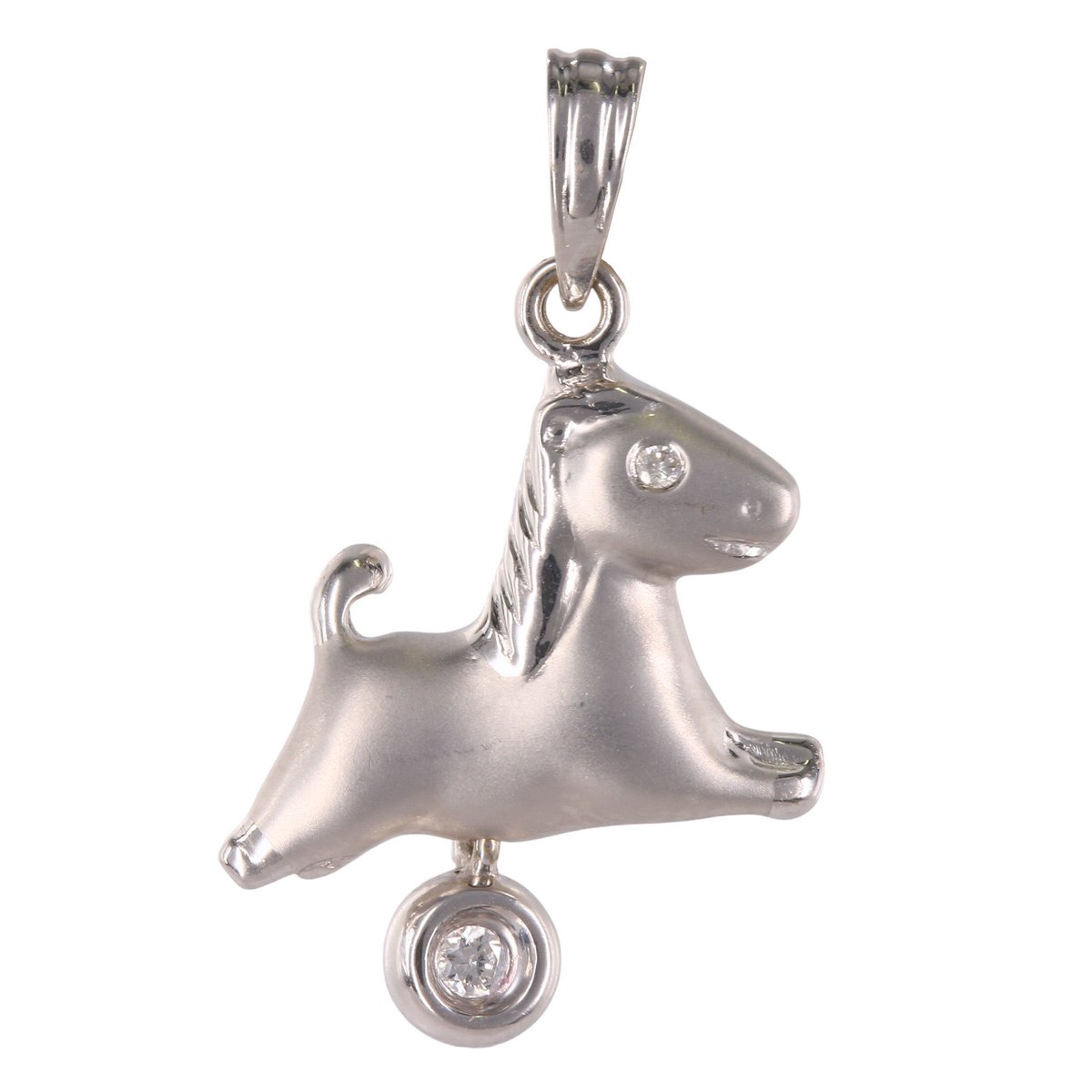 777Jewelry's tweet photo. 18k White Gold Little Pony Diamond Charm Baby Pendant🐴✨ Crafted in 18k solid white gold with a total carat of 0.05, When They wear this Pendant They'll have a reminder of their strength and that you are always there for them.  #DiamondCharm #GoldPendant #KidsJewelry #777Jewelry https://t.co/63SYOXaFpg