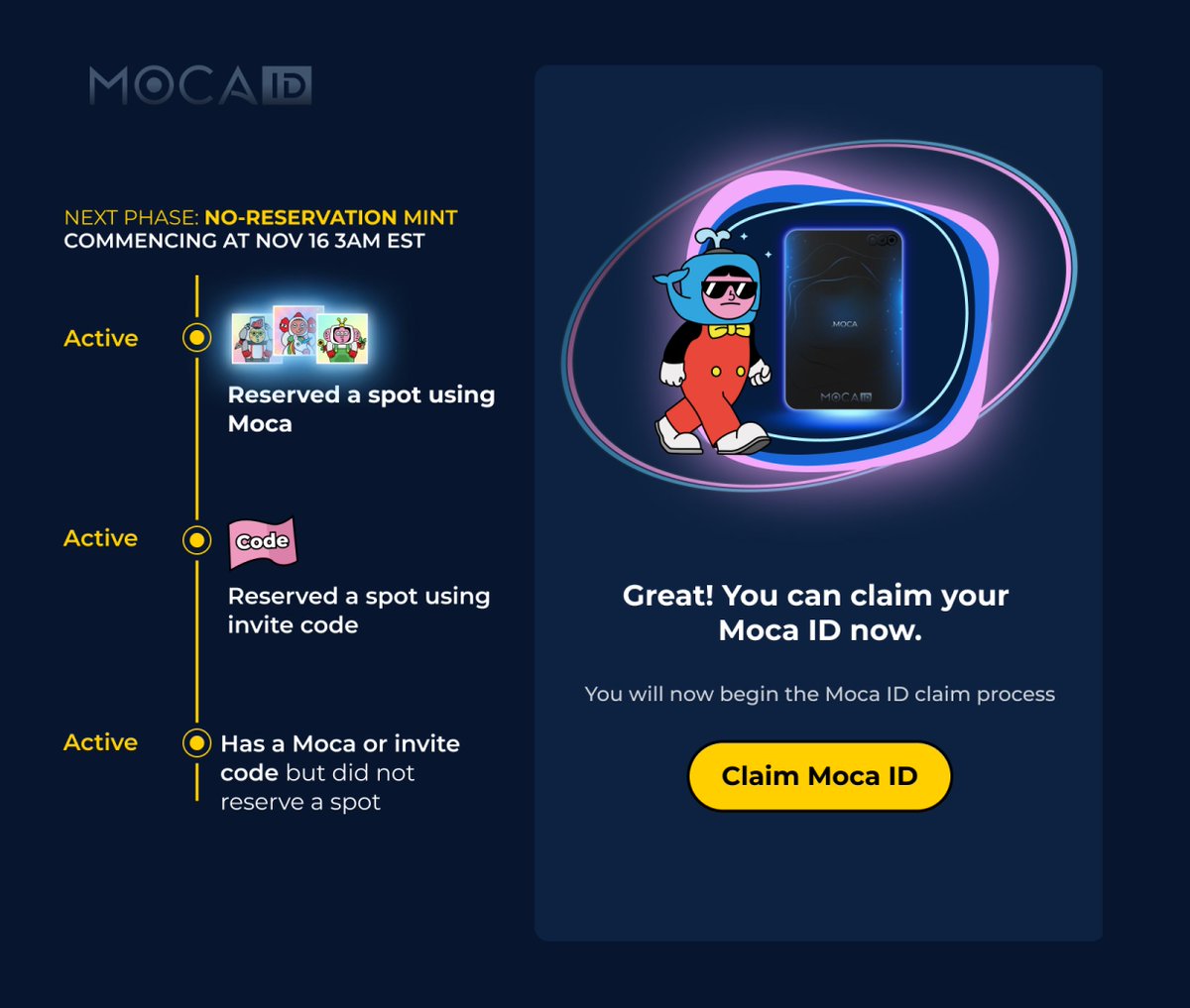 After a huge demand here we have it!🤩

🥳🔥One Moca ID code up for grab! You can join us in <a href="/pixels_online/">Pixels</a> the coming days🥳🔥

You must:
1.🩷&amp;♻️this post
2. Follow <a href="/MocaverseNFT/">Mocaverse (old account)</a> <a href="/OtakuMetaGaming/">Otaku Meta Gaming</a> <a href="/bokunogatari/">BOKUNOGATARI</a> <a href="/maezing_gaming/">mae-zing!</a> 
3. Tag 2 friends

Deadline:3 days

#Web3 #Giveaways