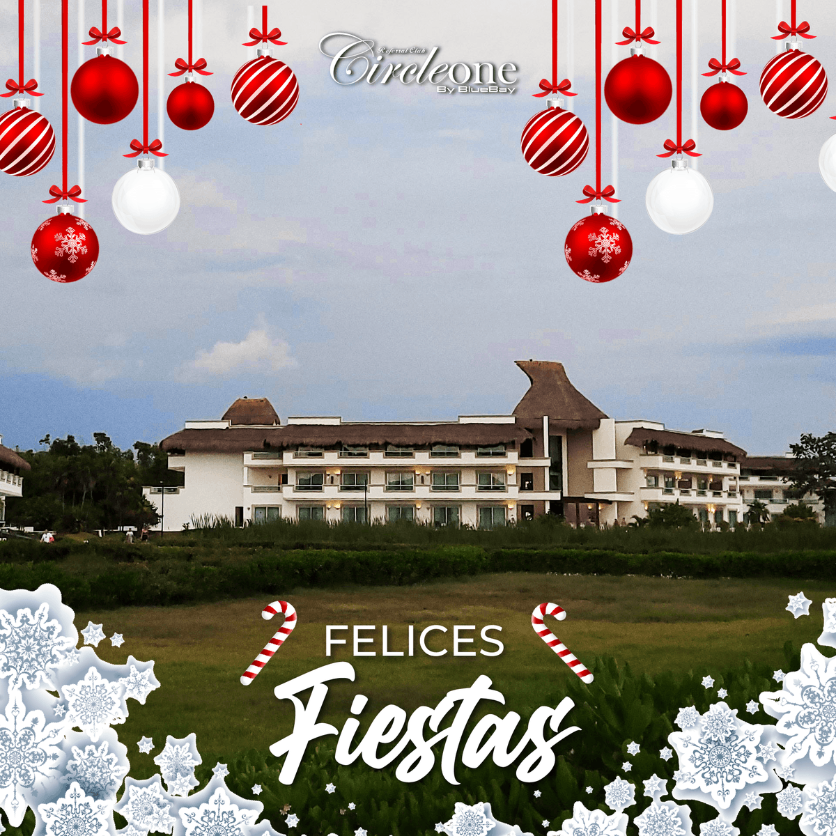 CircleOne_Club's tweet photo. Desde Circleone by BlueBay, nos complace desearles Felices Fiestas. Que la magia de esta temporada ilumine cada día y nos permita ser el escenario de sus inolvidables recuerdos. 🎄✨ 

#NavidadCircleone #FestividadesDeLujo #TemporadaDeAlegria #Navidad #Felicesfiestas https://t.co/LRDtWxjgKN