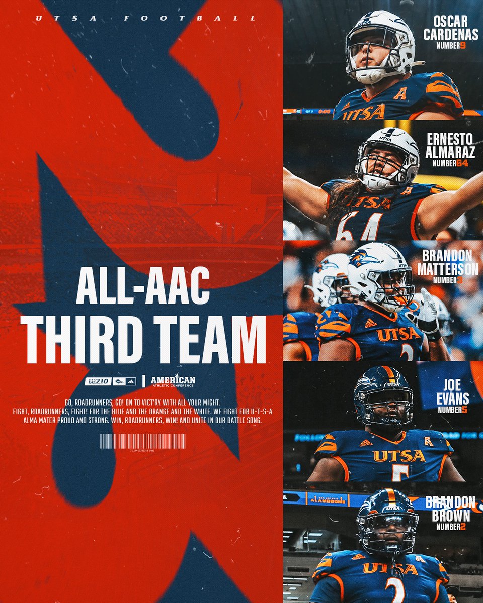 𝐀𝐋𝐋-𝐀𝐀𝐂 𝐓𝐇𝐈𝐑𝐃 𝐓𝐄𝐀𝐌

TE - <a href="/OCardenas84_/">Oscar Cardenas 8️⃣4️⃣</a> 
OT - <a href="/ernestogalmaraz/">Ernesto Almaraz</a>
DL - <a href="/the_matterson/">Brandon Matterson</a> 
DL - <a href="/Jevans7318/">BigJeaux94</a> 
DL - <a href="/Brandonbrown_90/">B.BROWN 2💭</a> 

🔗 bit.ly/3R2Rf7J

#210TriangleOfToughness 
#LetsGo210 | #BirdsUp 🤙