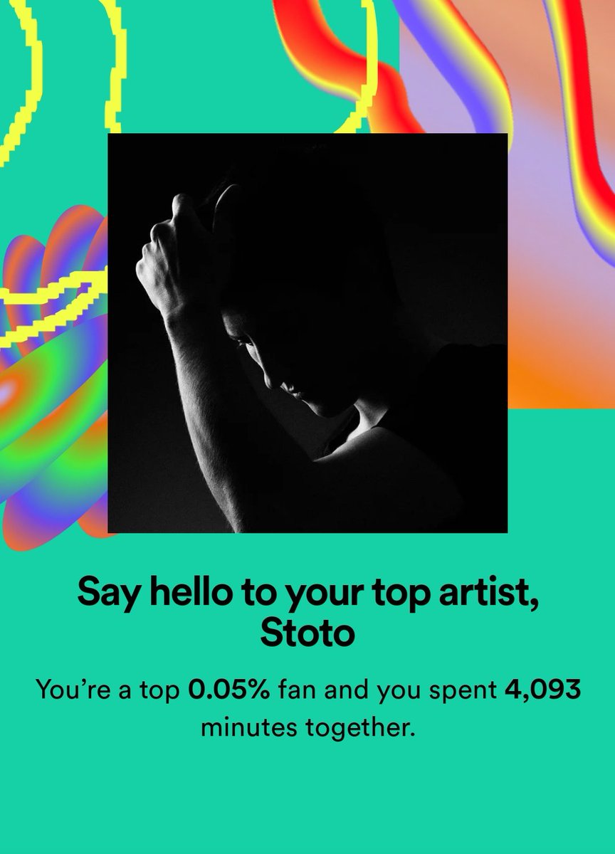 onurbaelish's tweet photo. back to back 🫡 @stotomusic

#SpotifyWrapped https://t.co/htm8L7Muon