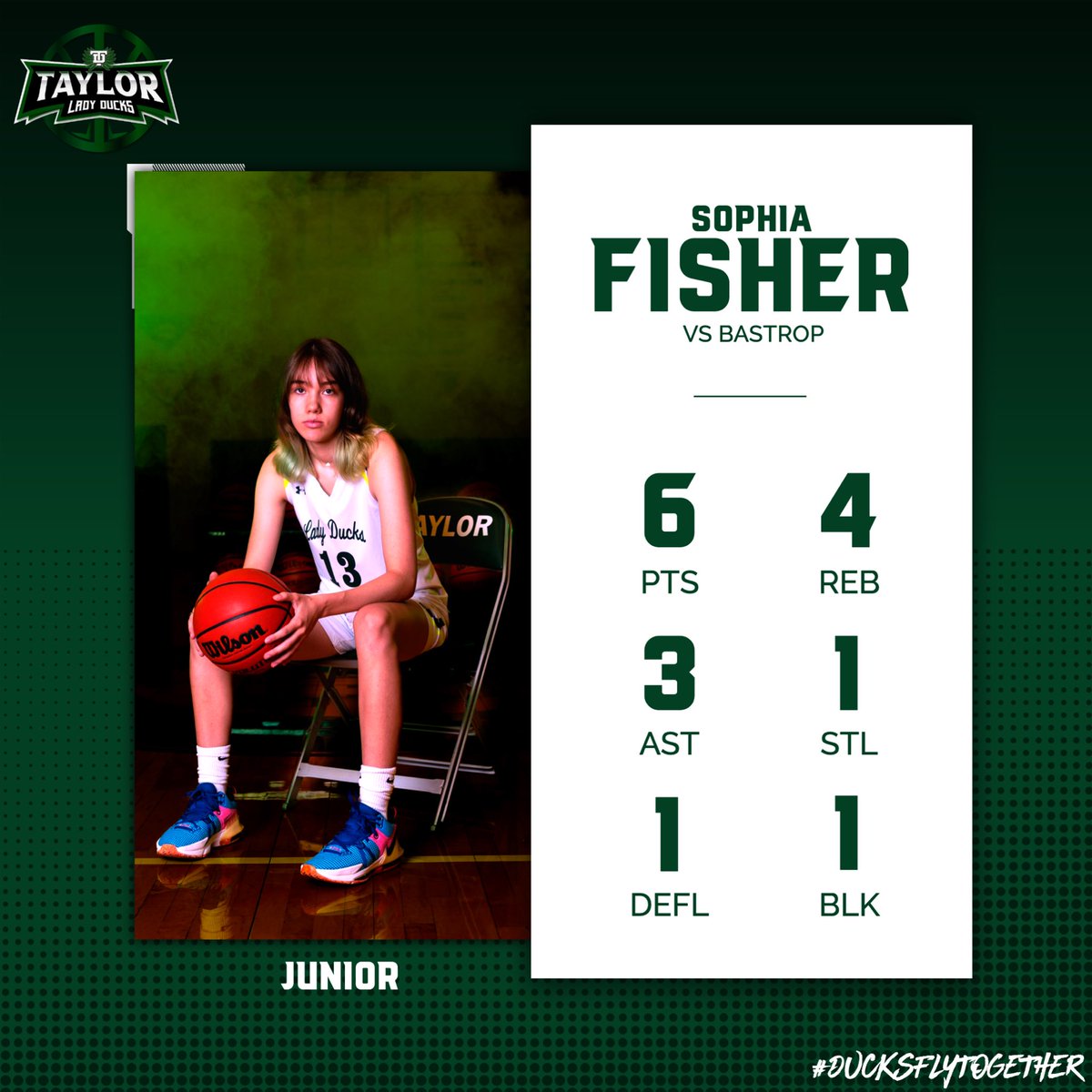 Great team win last night! All girls on the team scored last night! So proud of the TEAM PLAY! #DucksFlyTogther 🦆🏀🪢

<a href="/ACH_GBB/">Alamo City Hoops GBB</a> <a href="/TXHSGBB/">#TXHSGBB—TXHSGBB.com</a> <a href="/scoopsports/">DaveCampbellSports</a> <a href="/atx_hoops/">CAPITAL CITY HOOPS</a> <a href="/STBA_TX/">STBA-TX.com</a> <a href="/varsity_news/">Varsity News</a> <a href="/taylorducks/">Taylor ISD</a> <a href="/Centex_Recruits/">CentralTXProspects</a> <a href="/tabchoops/">𝙏𝘼𝘽𝘾🏀📋</a> <a href="/officialflow32/">Earven Flowers</a>