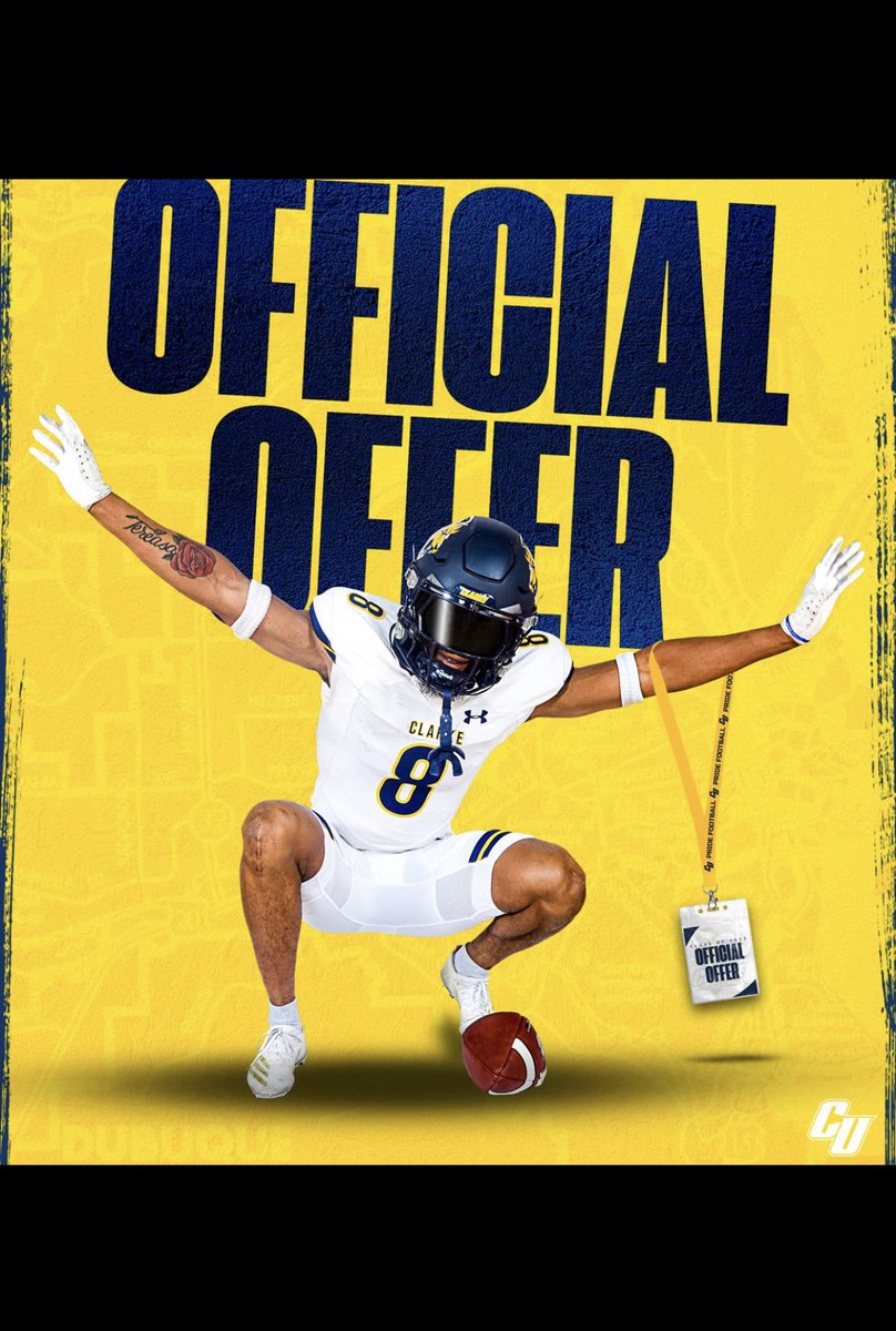 Joe Goldsmith (@joe_goldsmith1) on Twitter photo Blessed to receive my 1st offer from Clarke University! <a href="/CoachHicksCU/">Adam Hicks</a> <a href="/DurrellMitchel1/">Durrell Mitchell</a> <a href="/BMolinari03/">Brandon Molinari</a> <a href="/Coach_Koper/">Jason Koper</a> <a href="/ADWarrenton/">Warrenton Activities</a> <a href="/ClarkePrideFB/">Clarke Pride Football</a> <a href="/JPRockMO/">JP Rock</a> <a href="/PrepRedzoneMO/">Prep Redzone Missouri</a> Blessed to receive my 1st offer from Clarke University! <a href="/CoachHicksCU/">Adam Hicks</a> <a href="/DurrellMitchel1/">Durrell Mitchell</a> <a href="/BMolinari03/">Brandon Molinari</a> <a href="/Coach_Koper/">Jason Koper</a> <a href="/ADWarrenton/">Warrenton Activities</a> <a href="/ClarkePrideFB/">Clarke Pride Football</a> <a href="/JPRockMO/">JP Rock</a> <a href="/PrepRedzoneMO/">Prep Redzone Missouri</a>