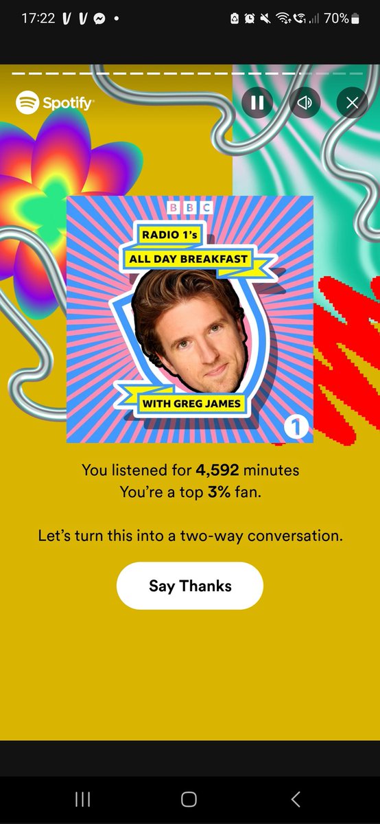 Thank you <a href="/gregjames/">Greg James</a> for making feel like I'm not alone xo