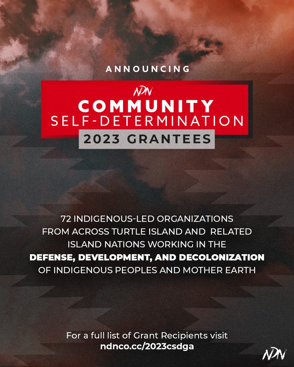 ndncollective's tweet image. NDN Collective is proud to announce the 2023 Community Self-Determination Grantee Partners!

View a full list of grant recipients in our recent press release: ndnco.cc/2023csdga