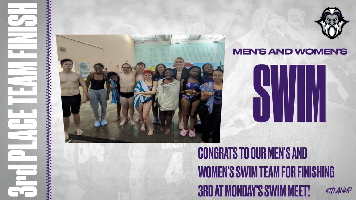 CONGRATS TO OUR MEN'S AND WOMEN'S SWIM TEAM FOR FINISHING 3RD AT MONDAY'S SWIM MEET!