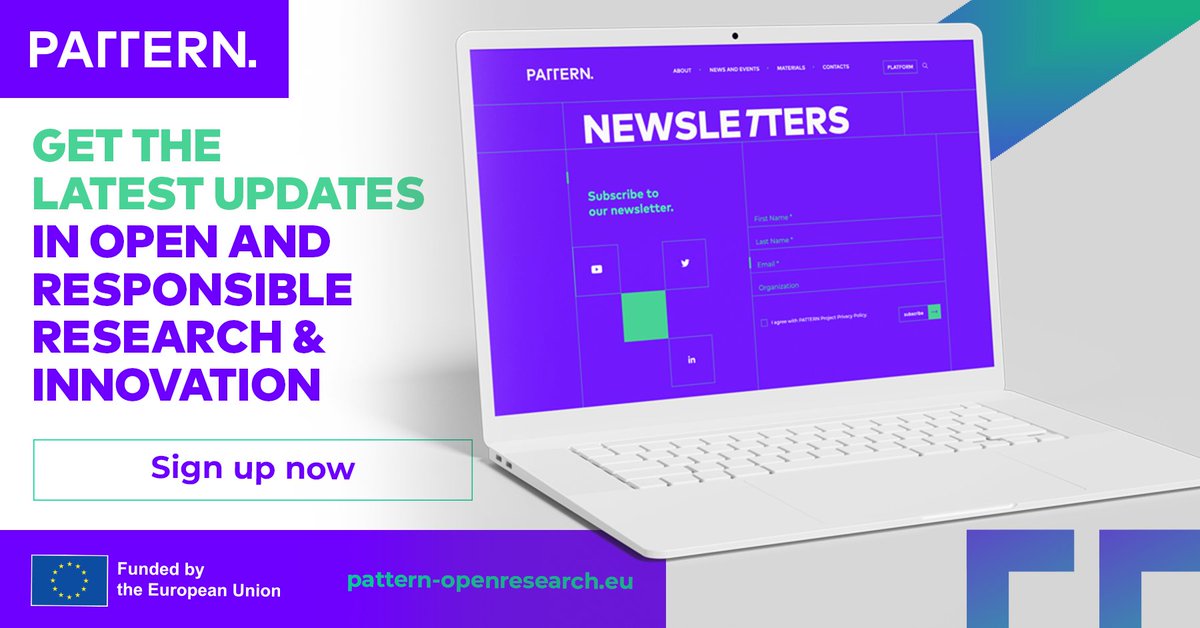 📬 Your inbox is about to become a front-row seat to the latest updates in #OpenRRI. ✍️ Subscribe to our newsletter and be the first to learn about #training modules, events, and more: pattern-openresearch.eu/newsletters/ @CORDIS_EU @REA_research