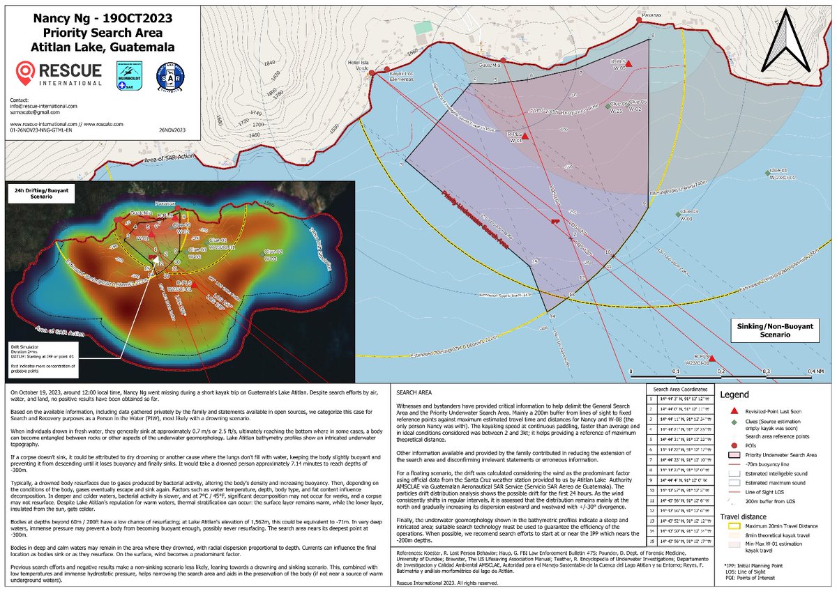 Rescue_Intl's tweet photo. Our area recommendation for Nancy's search efforts. This is helping us to delimit an even smaller area (not in the image). 

Together with Humboldt Rescue Organization and Guatemala Aeronautical SAR we have put this together.

#SAR #Maritime #Guatemala #Nederland #helpusfindnancy https://t.co/EWHGhoyEmb