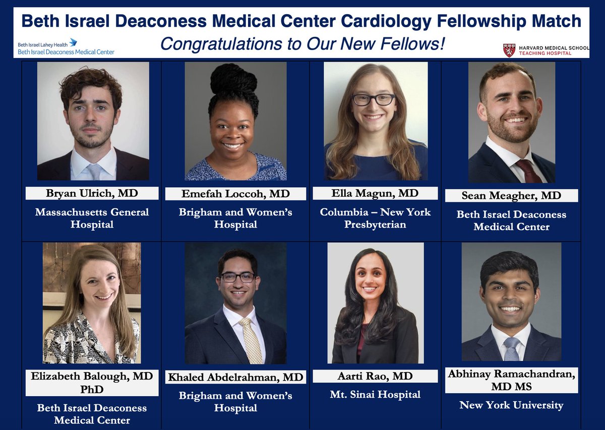 Rishi Wadhera, MD MPP (@rkwadhera) on Twitter photo We are delighted to have matched a truly *phenomenal* group to the BIDMC Cardiovascular Medicine Fellowship. <a href="/BIDMCVFellows/">BIDMC CV Fellowship</a> <a href="/harvardmed/">Harvard Medical School</a>
So excited to welcome you to <a href="/BidmcCvi/">BIDMC CVI</a> family! We are delighted to have matched a truly *phenomenal* group to the BIDMC Cardiovascular Medicine Fellowship. <a href="/BIDMCVFellows/">BIDMC CV Fellowship</a> <a href="/harvardmed/">Harvard Medical School</a>
So excited to welcome you to <a href="/BidmcCvi/">BIDMC CVI</a> family!