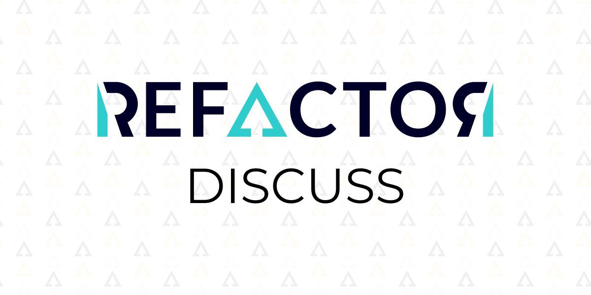 REFACTOR Discuss will be LIVE in 30 minutes!

Head over to Discord now to discuss this week's topic, "starting your software career." Whether you're new today, or have experience working with or hiring juniors, your perspectives are valuable!

buff.ly/3QMIzSR