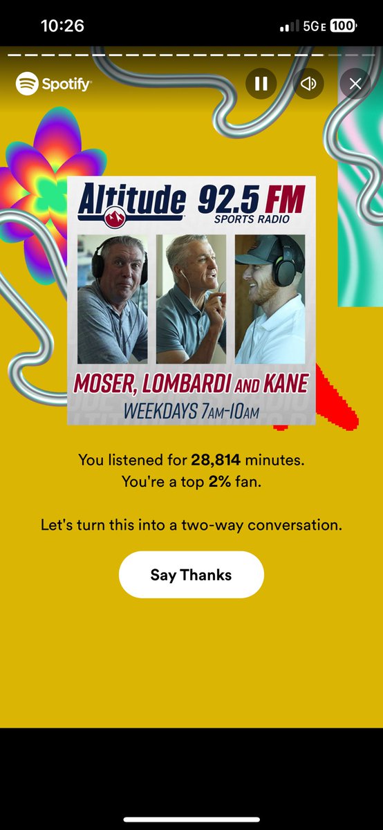daggettr0119's tweet photo. @BrettKaneRadio @RadioMoser @VicLombardi @martoo14 That’s a lot of minutes…that’s big odds!! Thanks for another year fellas https://t.co/NpF3VddwWi