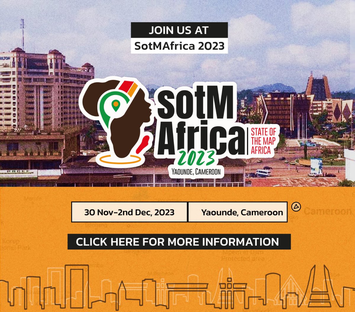 📢Are we ready?

#SotMAfrica2023 is finally here, an event bringing together OSM enthusiasts from Africa and beyond, our awaited moment to connect both in-person &amp; online, to exchange insights, expertise and visions for the future

2023.stateofthemap.africa/programme

Let's make it memorable