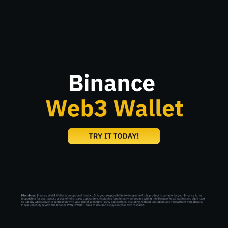 binance's tweet photo. Looking to set up your #Binance Web3 Wallet?

It's as easy as 1, 2, 3.

Literally 👉