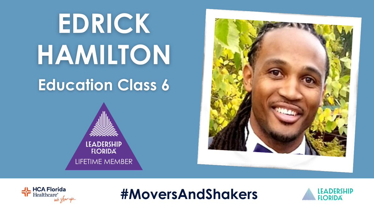 LeadershipFla's tweet image. #LifetimeMember Edrick Hamilton (#EducationClass6 #ClasSix, #NortheastRegion) began a new position with @oneclayschools as an ESE behavior site coach at Keystone Heights Jr./Sr. High School.

Sponsor: @HCAFLHealthcare #MoversAndShakers