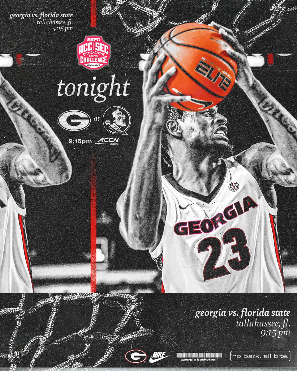 Dawgs vs. Noles tonight at 9:15 on <a href="/accnetwork/">ACC Network</a>.

#GoDawgs