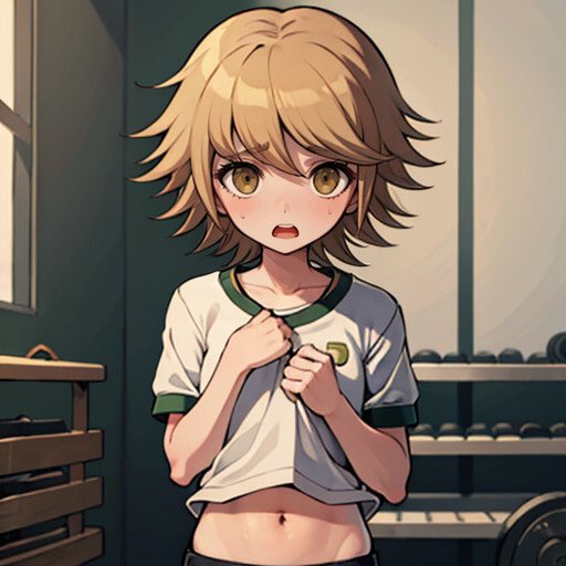 You caught him training...

Now he’s flustered!