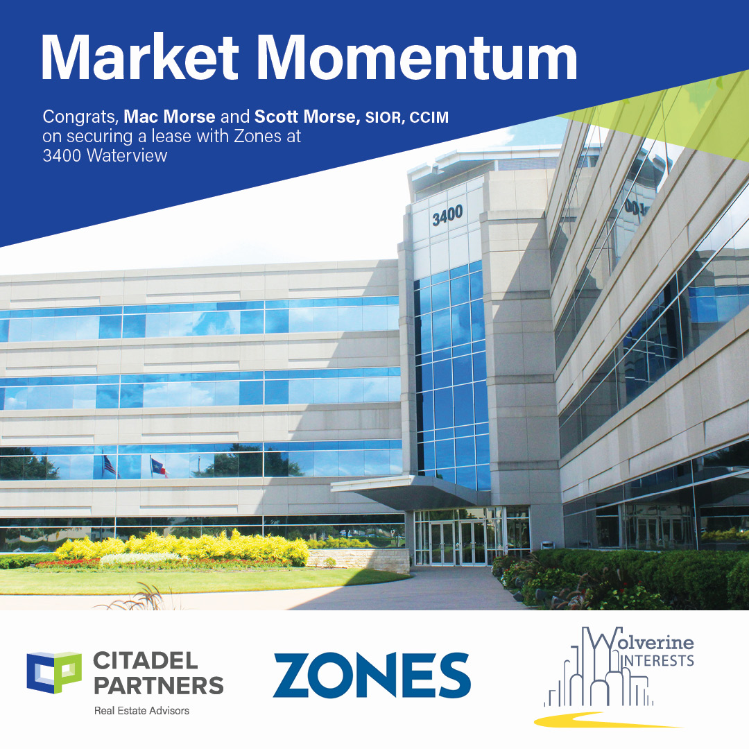 Mac Morse and <a href="/Scott_Morse63/">Scott A. Morse, SIOR</a> @combined their #StrategicThanking and #TacticalExecution to secure the lease with Zones, LLC at 3400 Waterview. It's always a good day when we can partner with <a href="/KelleyKackley/">Kelley Kackley</a>  with <a href="/JLL/">JLL</a>  who represented Zones. Great work all around!