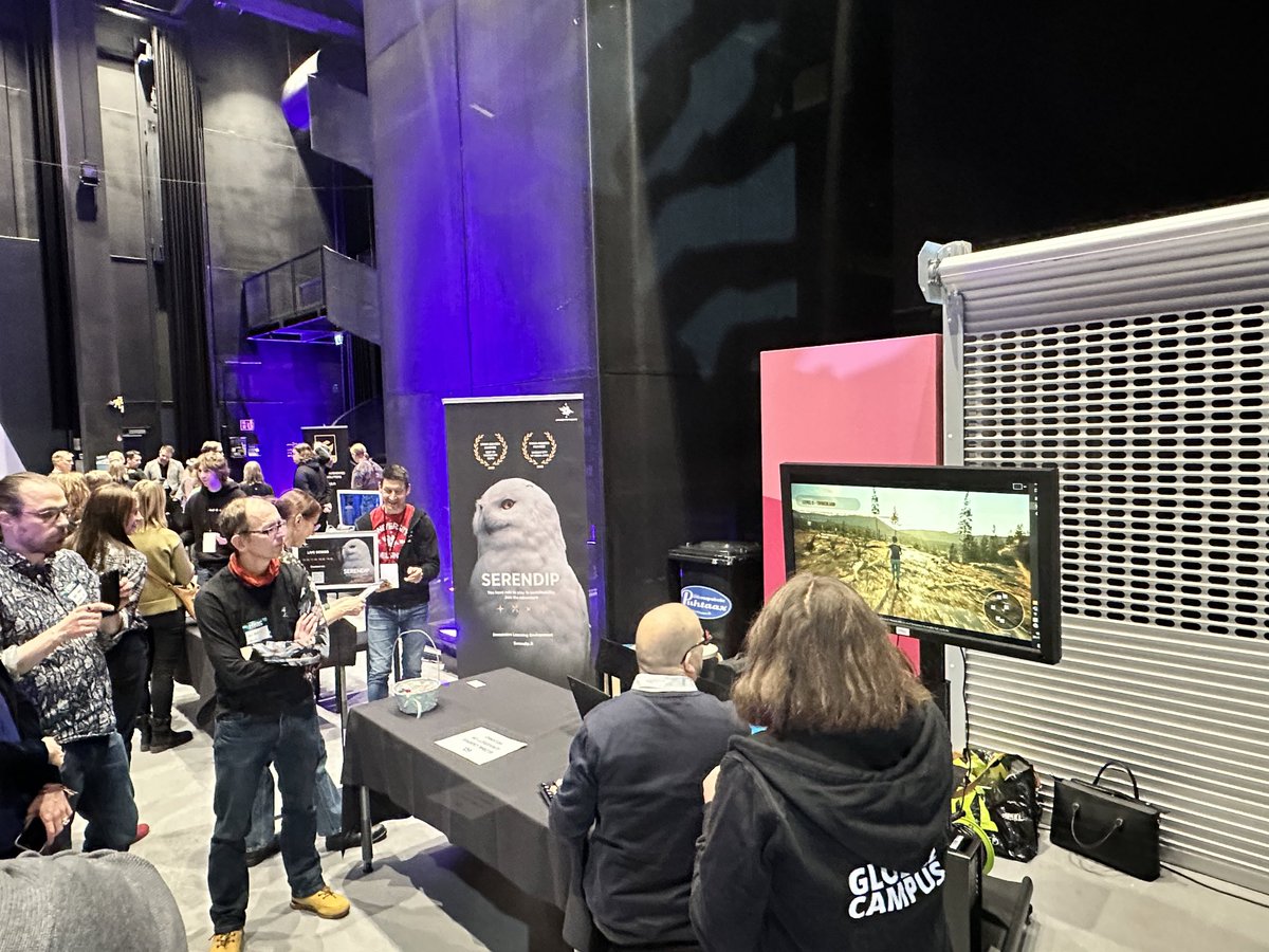 Global Campus from the <a href="/helsinkiuni/">University of Helsinki</a> at #matchxr2023 exhibiting Serenedip #VR #Sustainability #learning adventure. #XR #AI #digitallearning