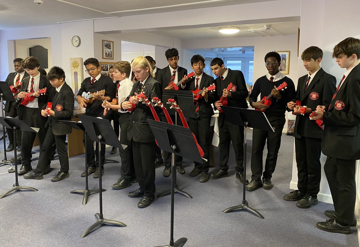 RLSMusic1's tweet photo. Such a wonderful musical afternoon playing for residents at Chandos Court, ably supported by Mr & Mrs Snell, and Mrs Cole! Well done everyone! #communityinvolvment @TheRoyalLatin @RLSEnrichment https://t.co/Se3Dyqi0aq
