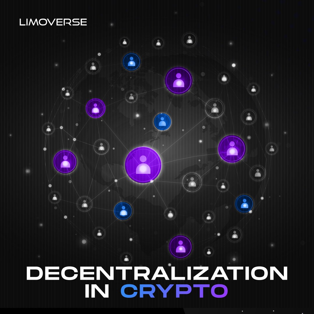 limoverseglobal's tweet photo. 1/ #Decentralization in crypto is similar to socialism but in finance!  

Without a single authority controlling everything, it becomes a system where power is distributed across a network of participants 🤝 https://t.co/VtwJ5LZbfn