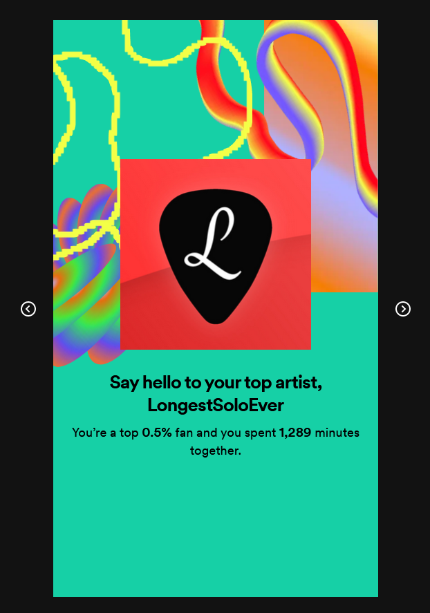petriecope's tweet photo. Well. @longestsoloever uhhhhhhhhh what can i say? i dig the music #SpotifyWrapped https://t.co/P3ZAQbEt43