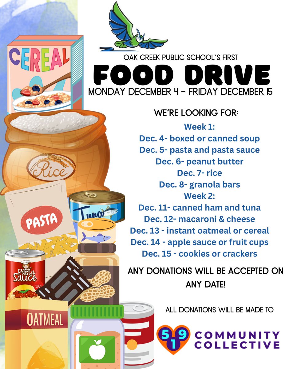 Mrs. Orchard (@mrs_orchard) on Twitter photo Hey, <a href="/oakwrdsb/">Oak Creek PS</a> owls, our Food Drive starts next week! I wonder how much food we can collect for 519 Community Collective! Let's go! <a href="/wrdsb/">Waterloo Region DSB</a> Hey, <a href="/oakwrdsb/">Oak Creek PS</a> owls, our Food Drive starts next week! I wonder how much food we can collect for 519 Community Collective! Let's go! <a href="/wrdsb/">Waterloo Region DSB</a>