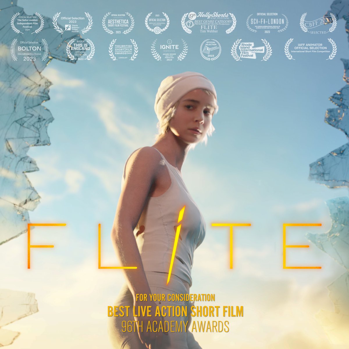 FLITE is available in The Academy Screening Room #FYC, you can also tune in to the short film's YouTube premiere on December 1.

Directed by Tim Webber, FLITE stars @albabaptista_, Gethin Anthony and Daniel Lawrence Taylor.
#Oscars #liveactionshortfilm #albabaptista #premiere
