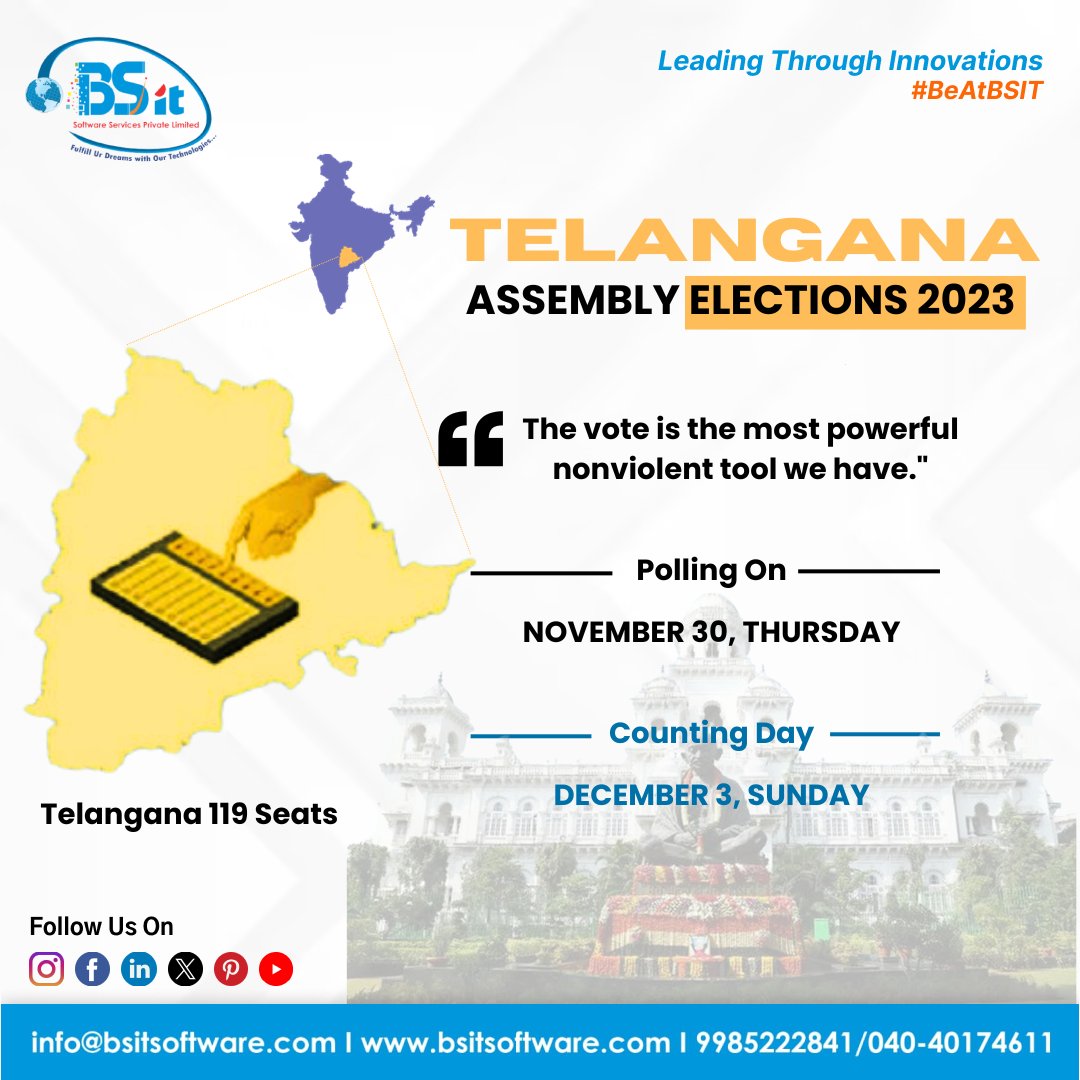 Every single vote counts! Do cast your vote and fulfil your democratic duties for a better tomorrow! 
#india #politicians #betterindia #bettertamilnadu #vote #election #politics #democracy #voting #elections  #votevotevote  #Telangana #TelanganaElections2023  #BRS #Congress