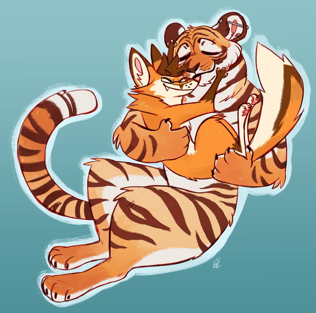 Oh to be a lil Foxxo with big huggy frens ^=^

🎨: <a href="/gecko_Zen/">🌱geckoZen🦎</a>