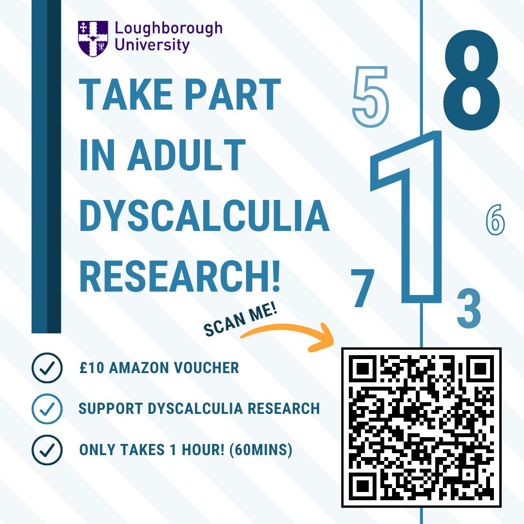 🔬 We would like to invite all the incredible dyslexia minds out there to participate in cutting-edge research that can make a real difference. You also get a £10 Amazon voucher 💙

Here's your chance! 

Scan the QR code or follow the link: bit.ly/47uXrwo