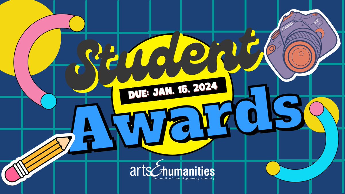 ✨ Spread the word!! ✨ Applications for the 2024 High School Student Awards are open! --&gt; bit.ly/37TLZe8 🧵(1/3) #MoCo #creativemoco 

Details below.👇

#studentawards #artsed #youngartist #youngwriter