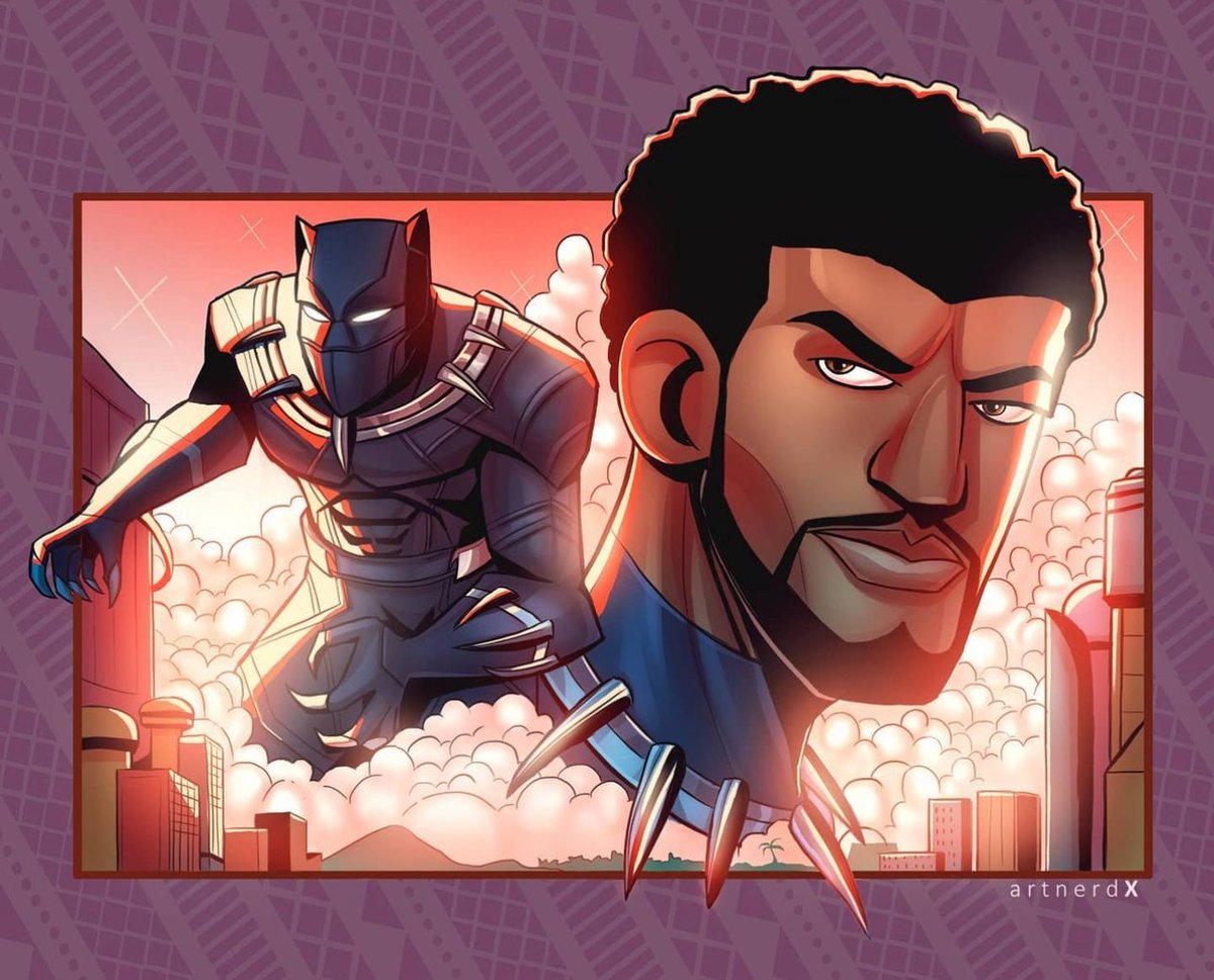 Today would have been #ChadwickBoseman’s 47th birthday. 

To millions of people today and beyond, T’Challa is an inspiration and a legend larger than life. The impact of this role and his celebrated career will echo for generations to come.

Artwork: <a href="/artnerdx/">Olaloye Bolaji</a> 

#BlackPanther