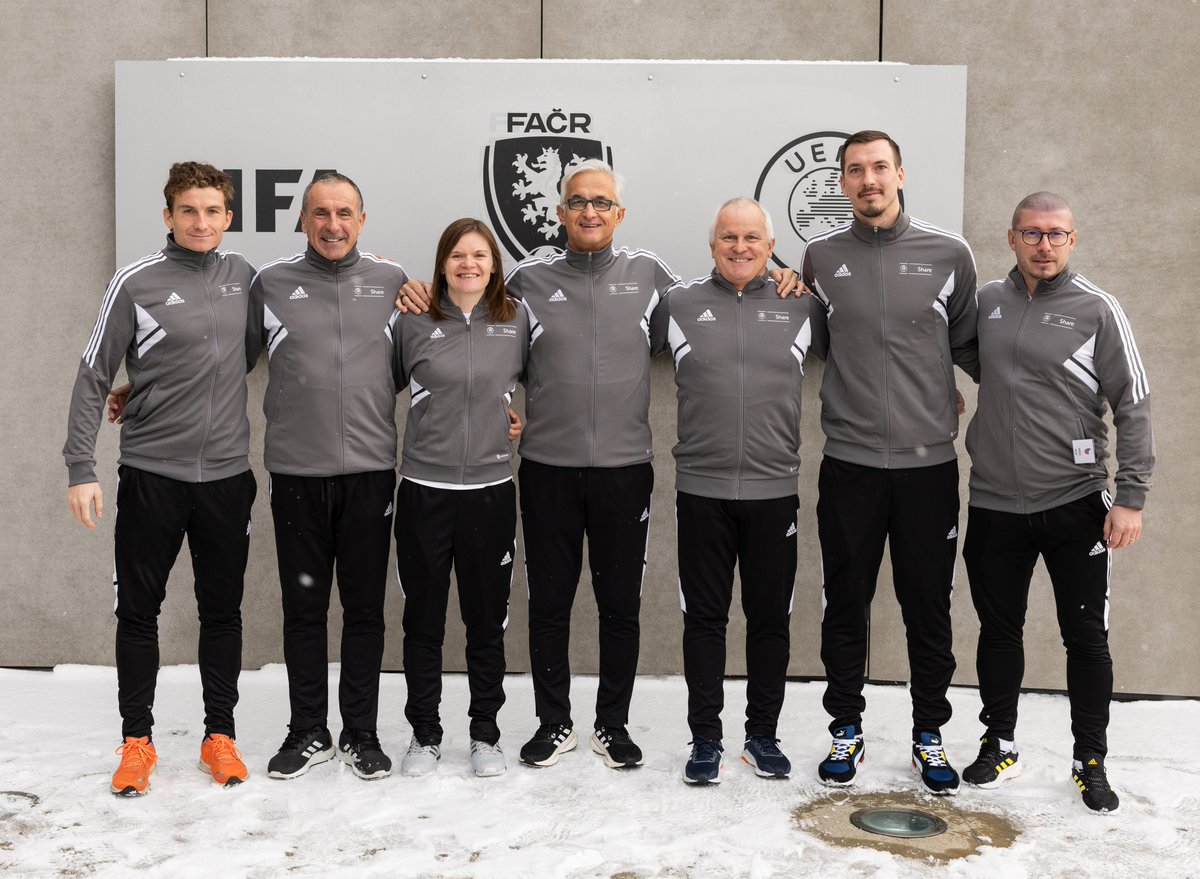 Marty_Vlk's tweet photo. UEFA Share Fitness for football in Prague. Two months of preparation, four days of sharing, learning, discussing and networking with the representatives of 12 different national associations and four fantastic learning facilitators.
#UEFA #UEFASHARE #Coacheducation #Czech FA https://t.co/pUfIpQIGqV