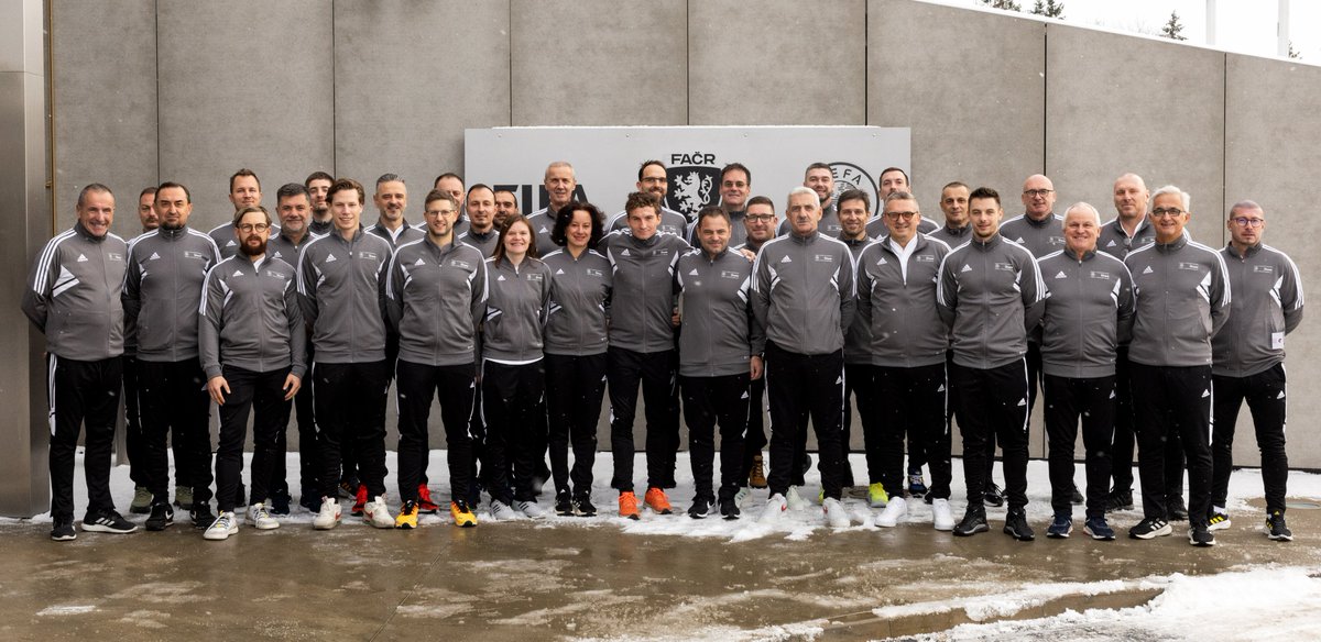 Marty_Vlk's tweet photo. UEFA Share Fitness for football in Prague. Two months of preparation, four days of sharing, learning, discussing and networking with the representatives of 12 different national associations and four fantastic learning facilitators.
#UEFA #UEFASHARE #Coacheducation #Czech FA https://t.co/pUfIpQIGqV