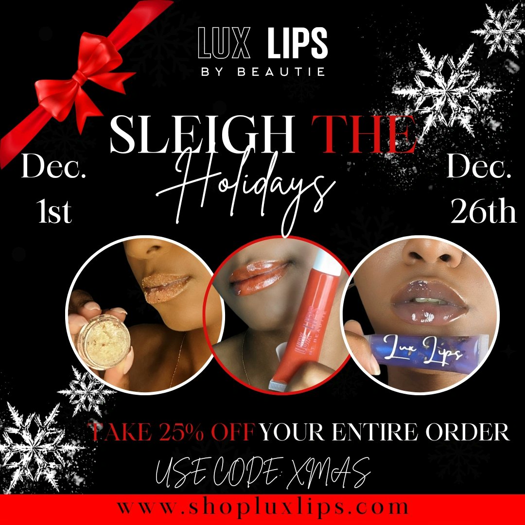 ShorteeIzBadd's tweet photo. Sleigh The Holidays 🛷 

#ChristmasGift #Christmas #gifts #beauty #COSMETICS #lipgloss https://t.co/4sp7kNTumI