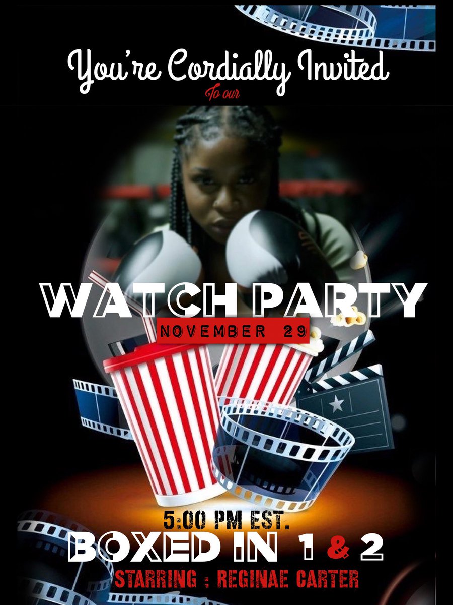 ReginaexSerena's tweet photo. Don’t be late today at 5pm est 🍿🥤#boxedin #boxedin2 https://t.co/6gSoEC1Wm3