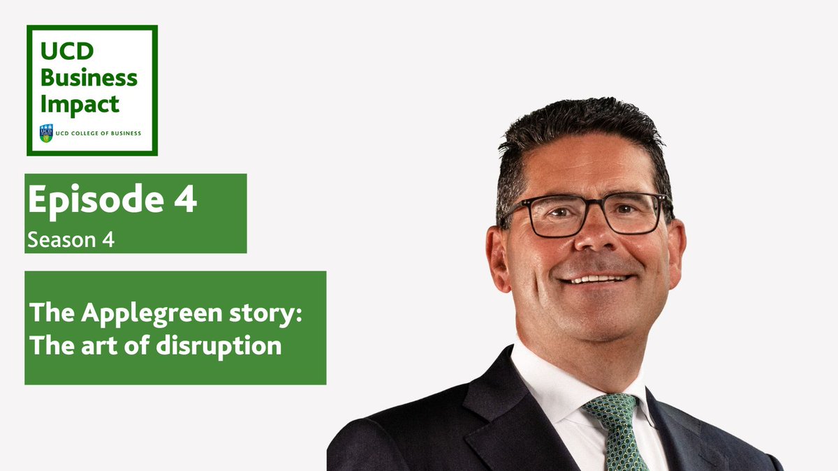 With Joe Barrett | CEO of Applegreen Double UCD Business alumnus in BComm and MBA Joe Barrett discusses building the Applegreen retail empire and charting the journey from one to over 600 service stations. Listen to the full episode: bit.ly/3nb9wBK #ucdalumni