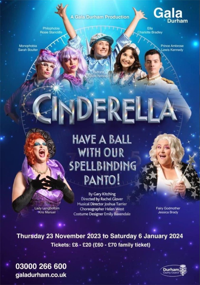 Had the best afternoon watching this brilliant panto at Durham Gala. The script, singing, dancing, music,costumes, sets and entertainment are first class. If you have grandchildren get yourselves along. Both this years and last years performances are among the best I've ever seen