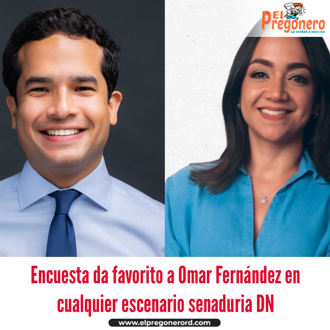 Encuesta da favorito a Omar Fernández en cualquier escenario senaduría del Distrito Nacional 

elpregonerord.com/encuesta-da-fa… #ElPregoneroRD #Elecciones2020