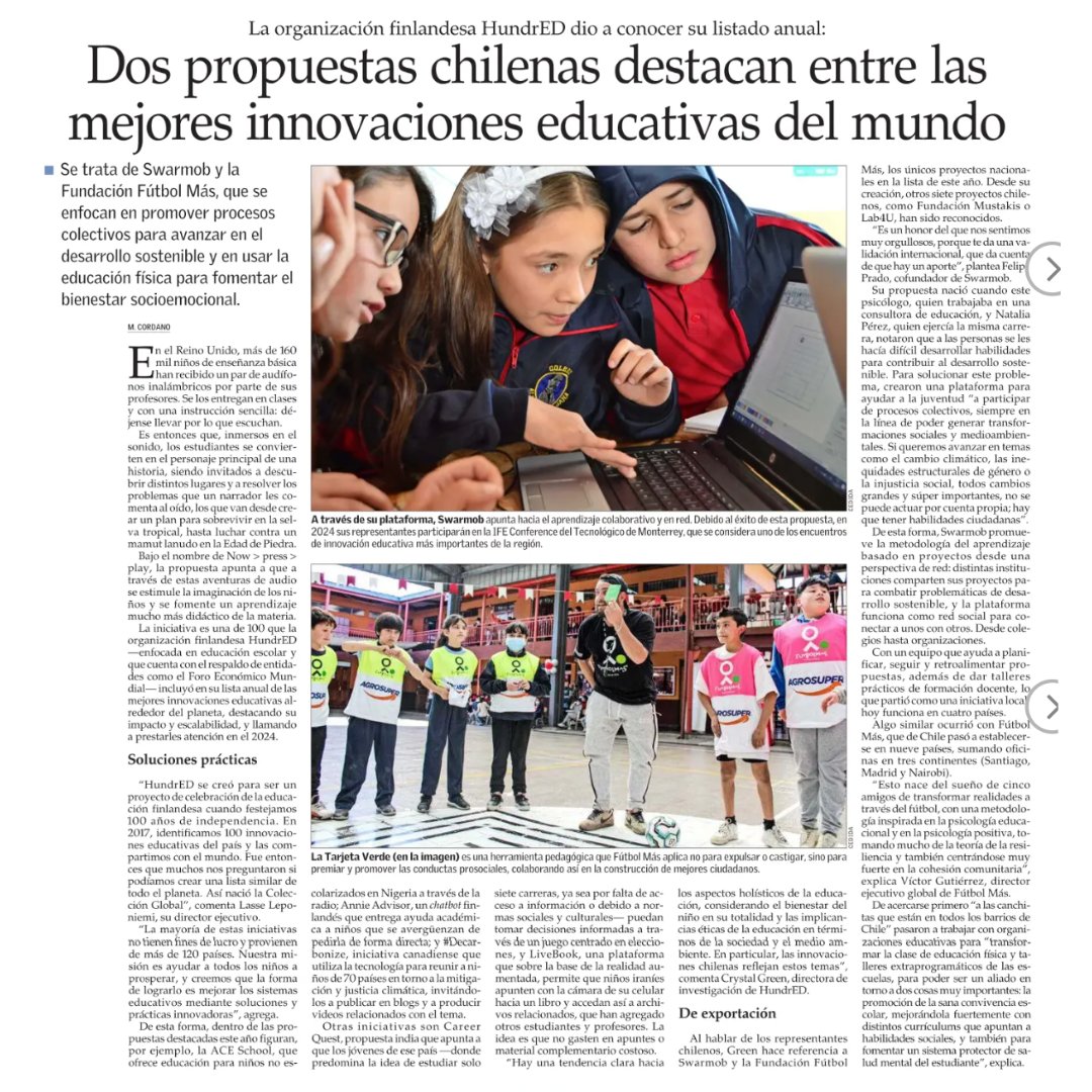 Swarmob: Aprendizajes con Impacto tweet media