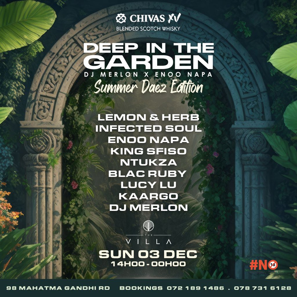 This Sunday at DEEP IN THE GARDEN Summer Daez Edition 🔊🔊🔥🔥🔥