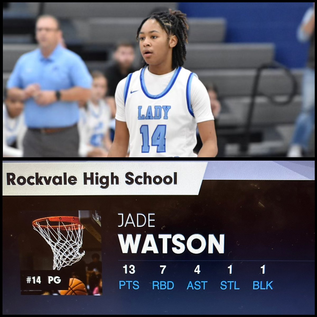 Jade Watson (@jadesosh1fty_27) on Twitter photo Heartbreaking L at buzzer… working to impact game across BOARD‼️
<a href="/Rockvale_WBB/">@rockvale_wbb</a>
@Bill_Hock
<a href="/jaffarious/">Jaffarious Wade</a>
<a href="/TbWbasketball1/">TBWbasketball1</a> Heartbreaking L at buzzer… working to impact game across BOARD‼️
<a href="/Rockvale_WBB/">@rockvale_wbb</a>
@Bill_Hock
<a href="/jaffarious/">Jaffarious Wade</a>
<a href="/TbWbasketball1/">TBWbasketball1</a>