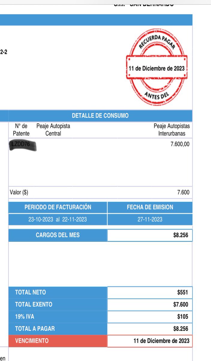 Por peaje se paga en caja $3.800.- en fin de semana, dos por la ruta 68 serían $7.600.- 

Por qué se cobra en boleta Tag de forma diferente agregándole total neto e IVA que ya debiesen estar incorporados tal como sería al pasar pagando en efectivo?…

<a href="/Autopase/">Autopase</a> <a href="/MTTChile/">Ministerio de Transportes y Telecomunicaciones</a>